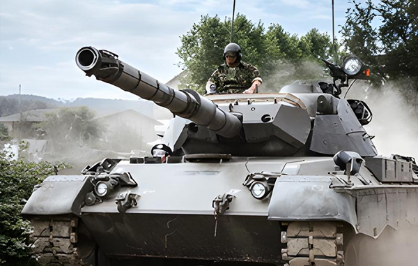 Stridsvagn i terräng – additiv tillverkning används för reservdelar och underhåll inom försvarsindustrin